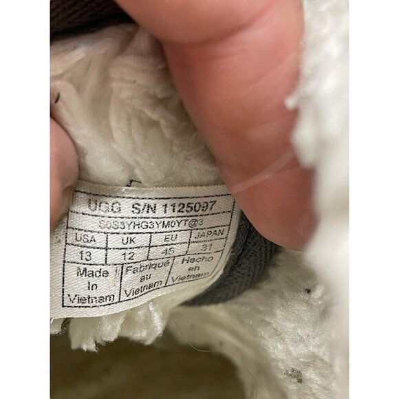 Ugg Neumel Natural Chukka Boot Mens Size 13 US Hemp Cotton Gray Lined - Picture 4 of 10